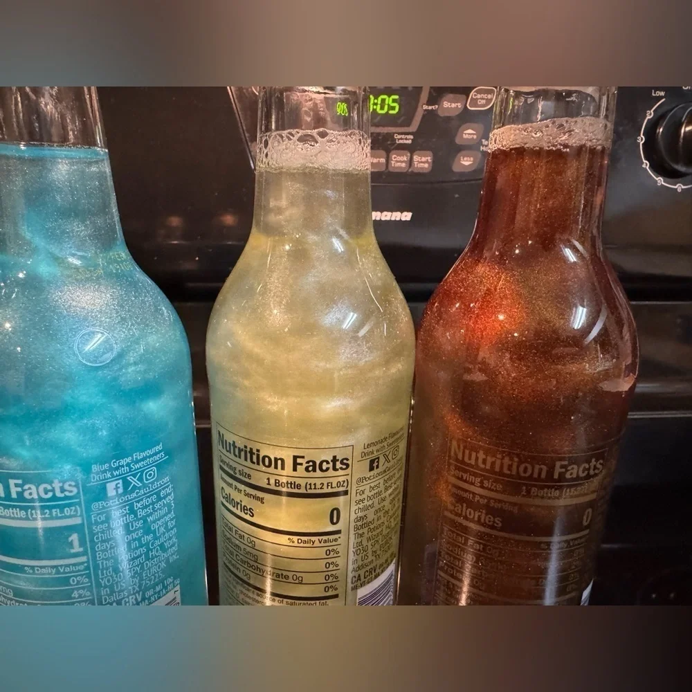 Disney Cruise Treasure Haunted Mansion Parlor 4 Soda Bottle SET NEW Sealed RARE